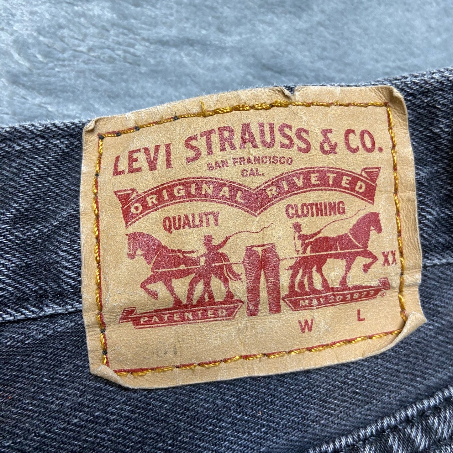 Levi's 501xx Cutoff Shorts Women's Size 31 Black Denim Button-Fly 100% Cotton