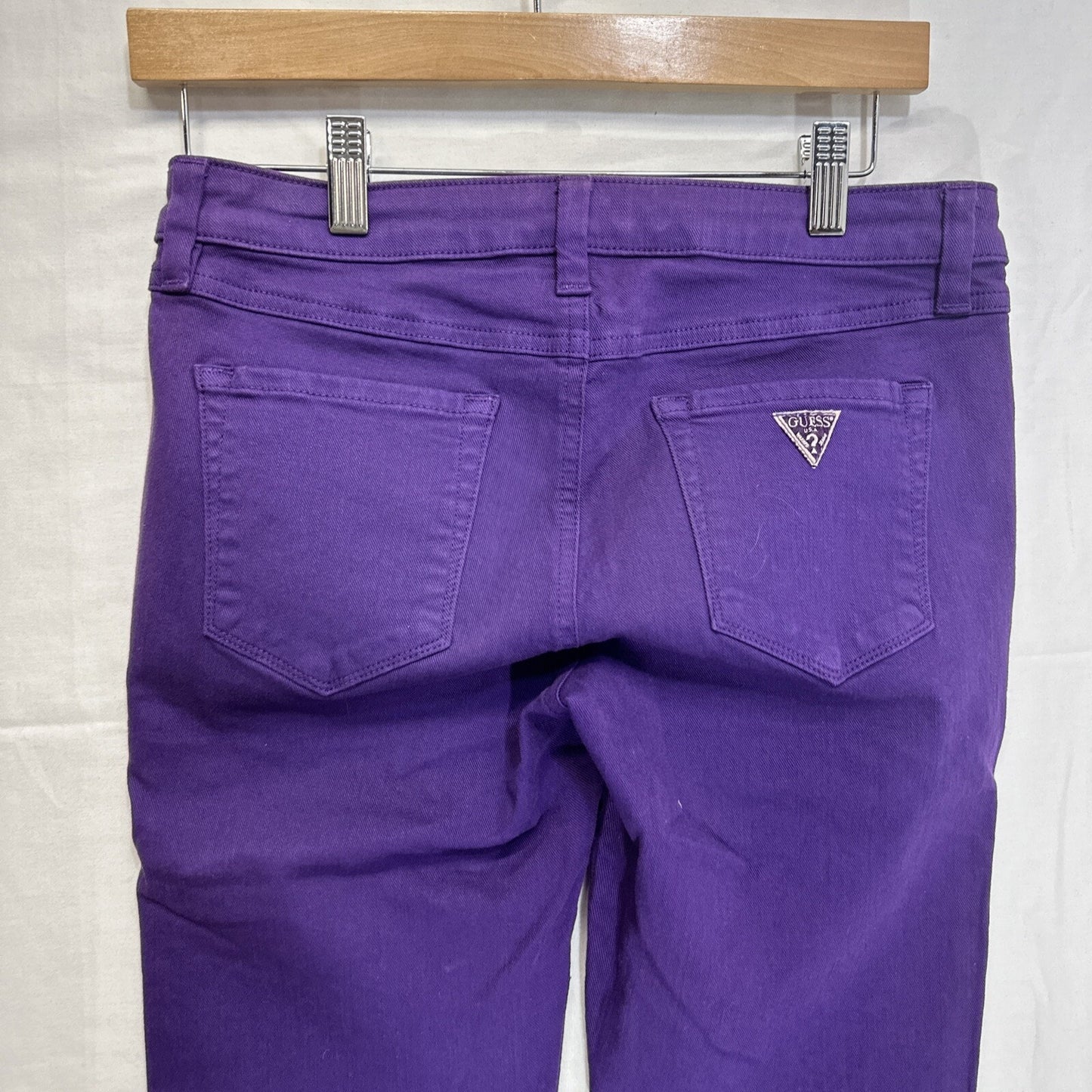 Guess Jeans Womens Size 27 Brittney Skinny Purple Medium Wash Denim Casual