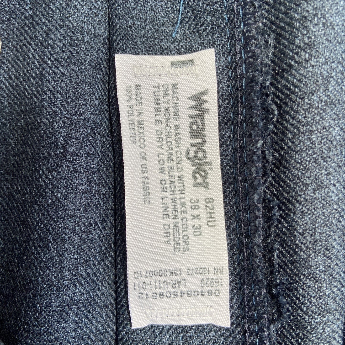 New Wrangler 82HU Ranch Western Pants Men's Size 38x30 Teal Blue