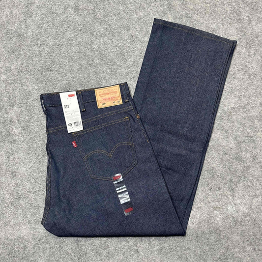 Levis 517 Men's Bootcut Jeans Size 42x32 Blue Dark Wash Denim