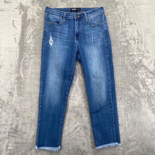 Just Black Women's Distressed Skinny Jeans Size 29 Blue Denim
