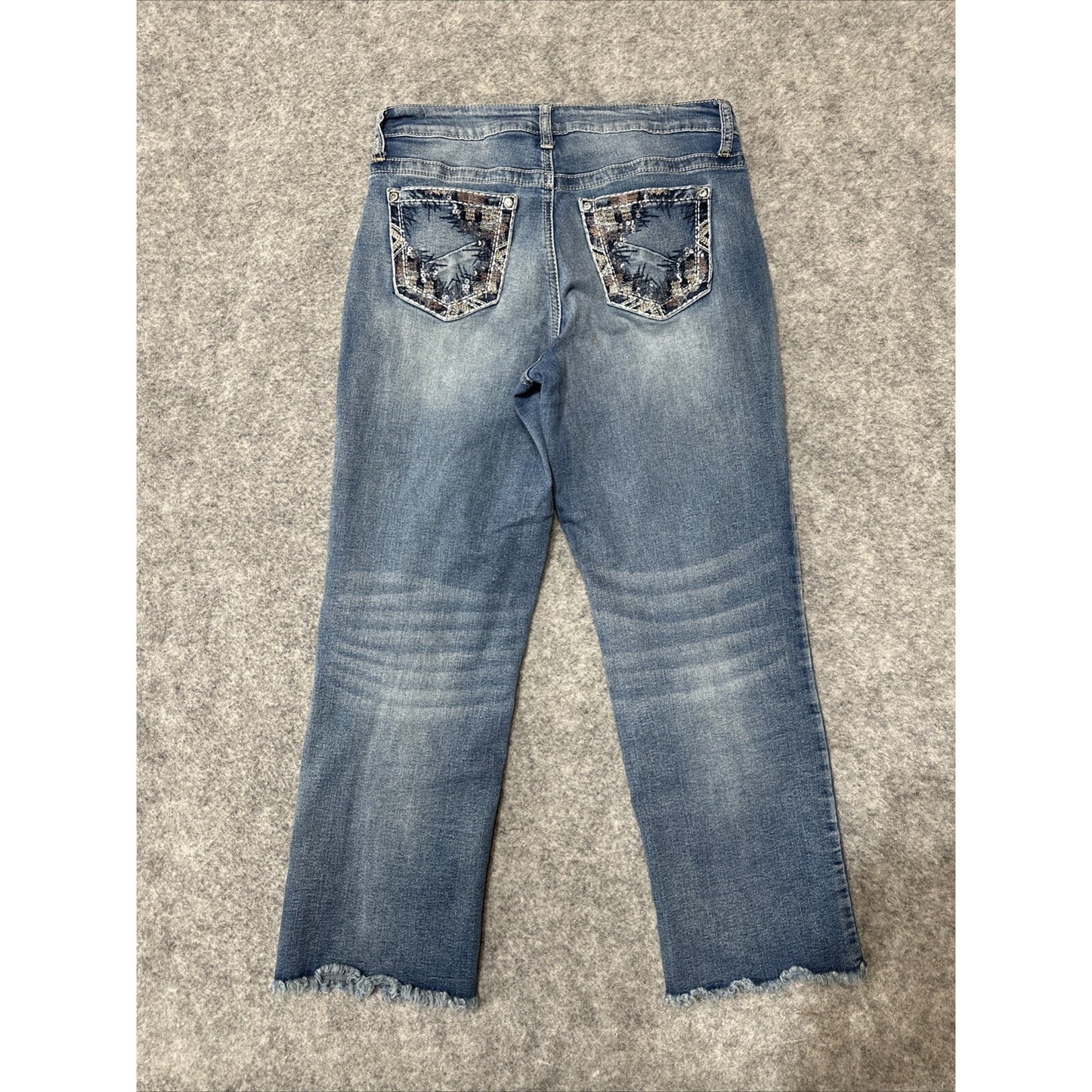 Hydraulic Wedgie High Rise Straight Women's Jeans Size 8 Blue Medium Wash Denim