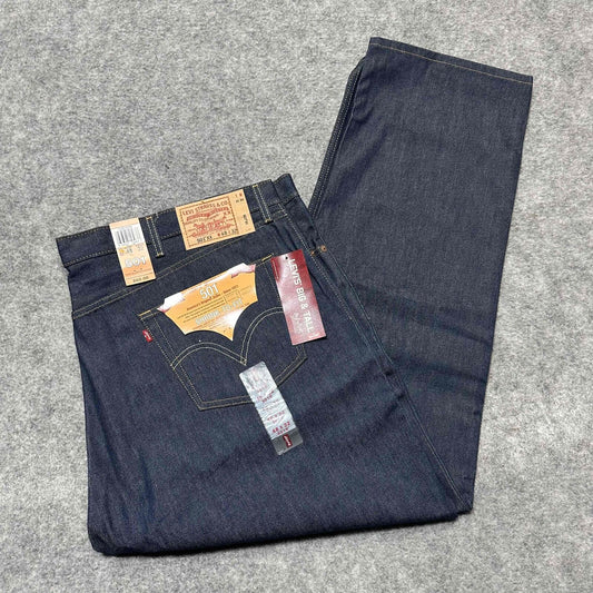 New Vintage Levis 501XX Shrink To Fit Men's Straight Jeans Size 48x32 Blue Dark