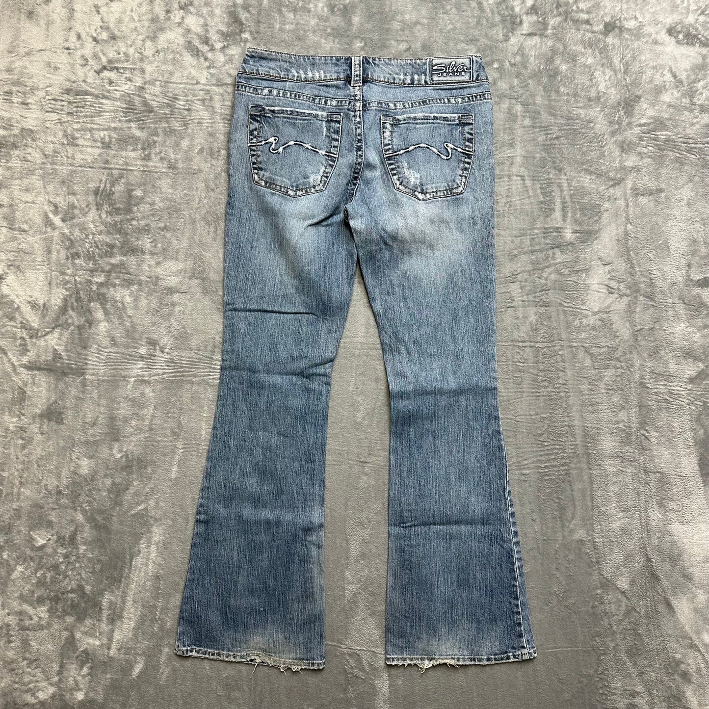 Vintage Silver Jeans Aiko Flared Jeans Women’s Size 30x33 Light Blue Denim