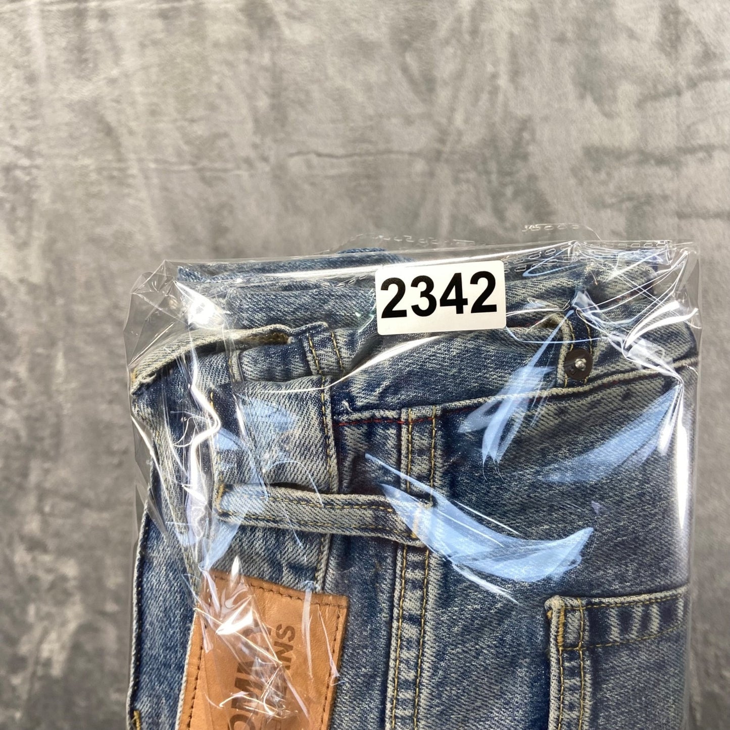 Tommy Jeans Distressed Straight Men's Jeans 40x32 Light Blue Denim