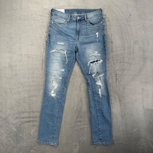 H&M Men's Skinny Jeans Distressed Light Wash Size 34x34 #2016