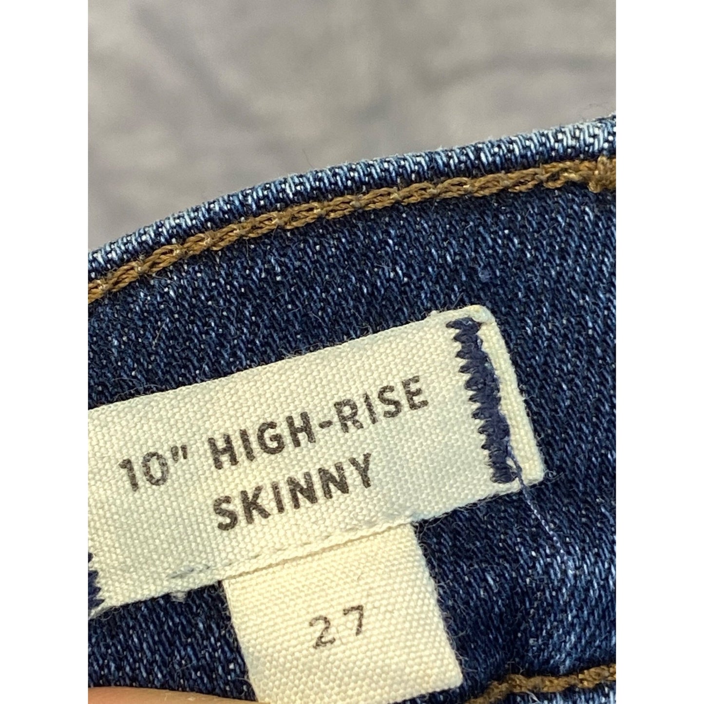 Madewell Women's 10" High Rise Skinny Jeans Size 27 Blue