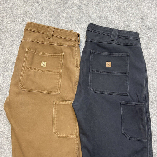 Lot of 2 Coleman Fleece Lined Cargo Pants Men's Size 38x30 Gray Brown Pants