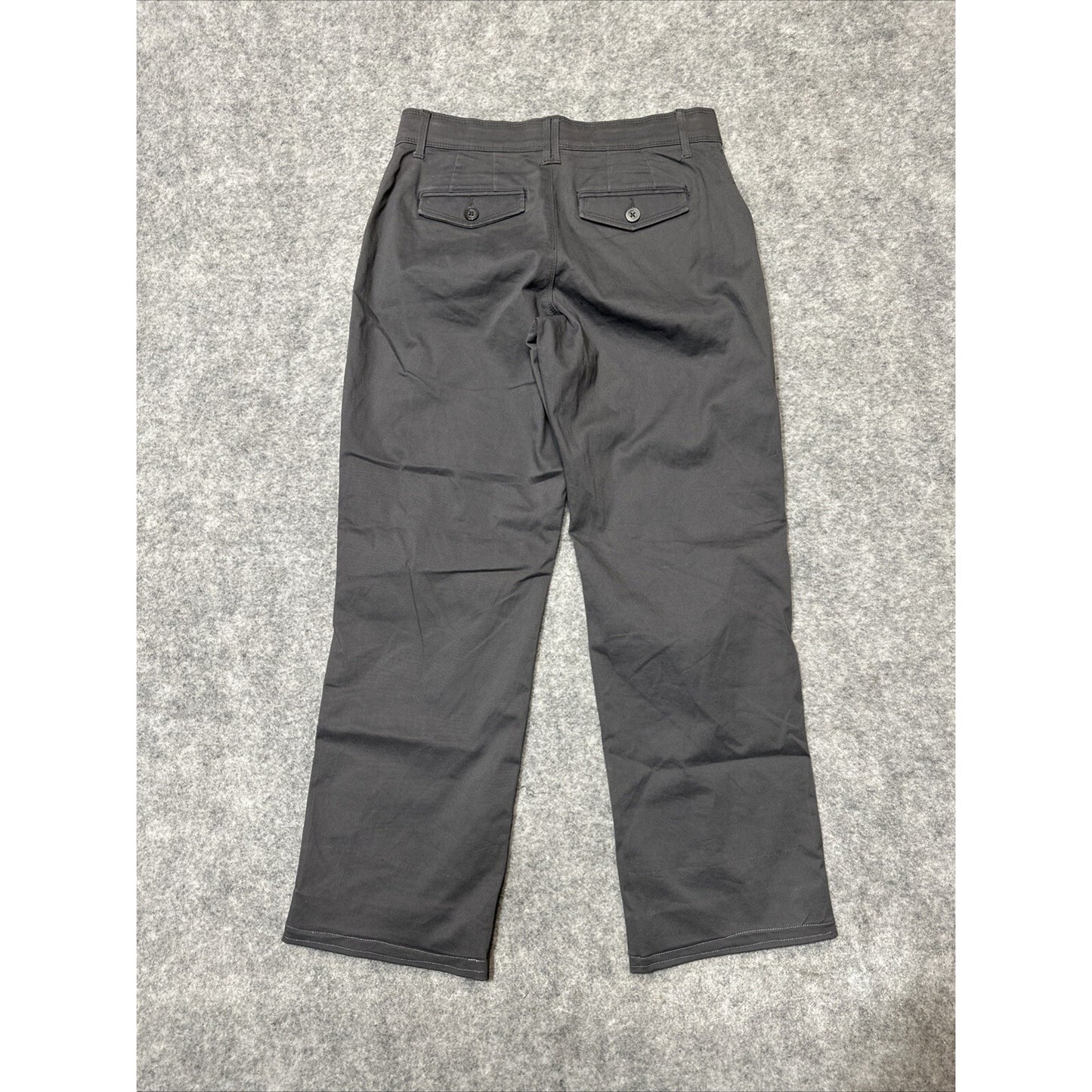 Lee Sinfully Soft Women's Bootcut Chino Pants 10S Short Gray Pants