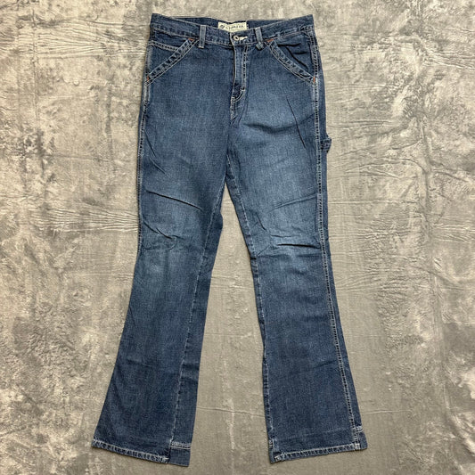 American Eagle Outfitters Carpenter Flare Jeans Women's Size 4 Blue Denim