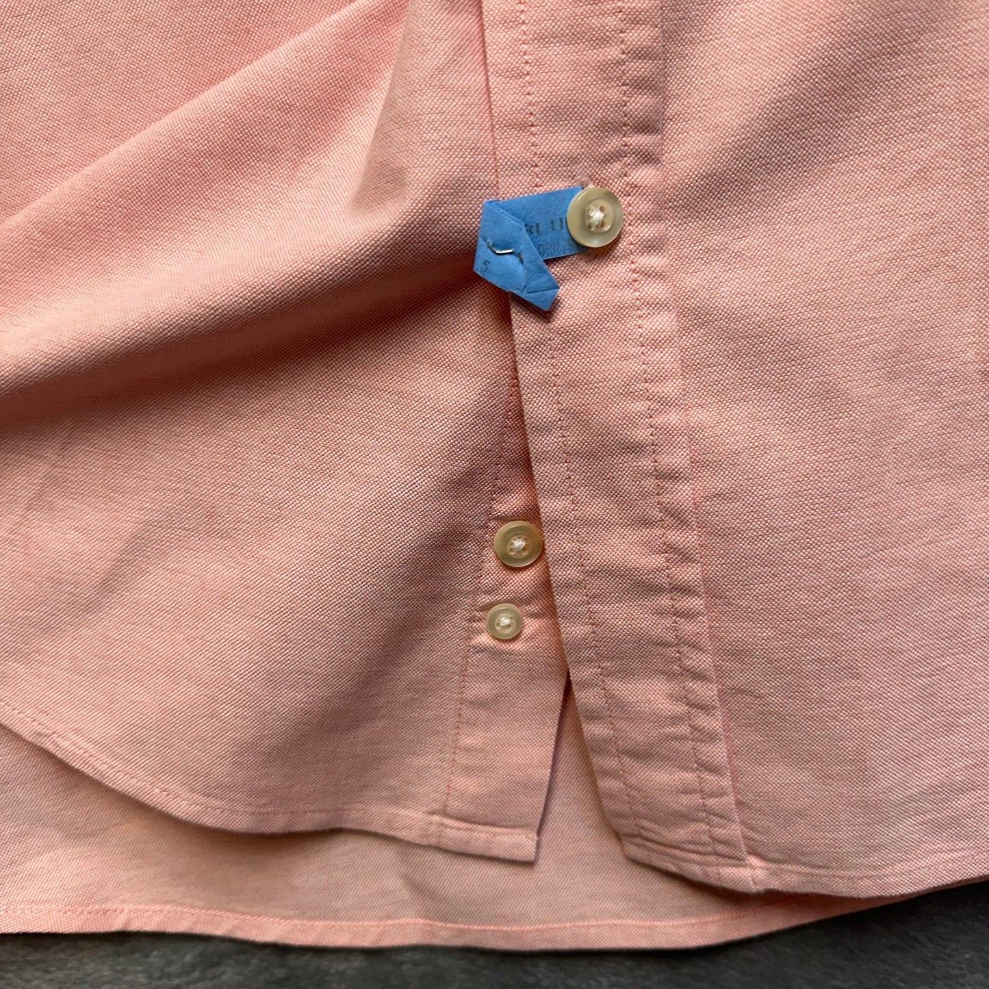 New Boston Common Button Up Short Sleeve Shirt Men's Size L Pink