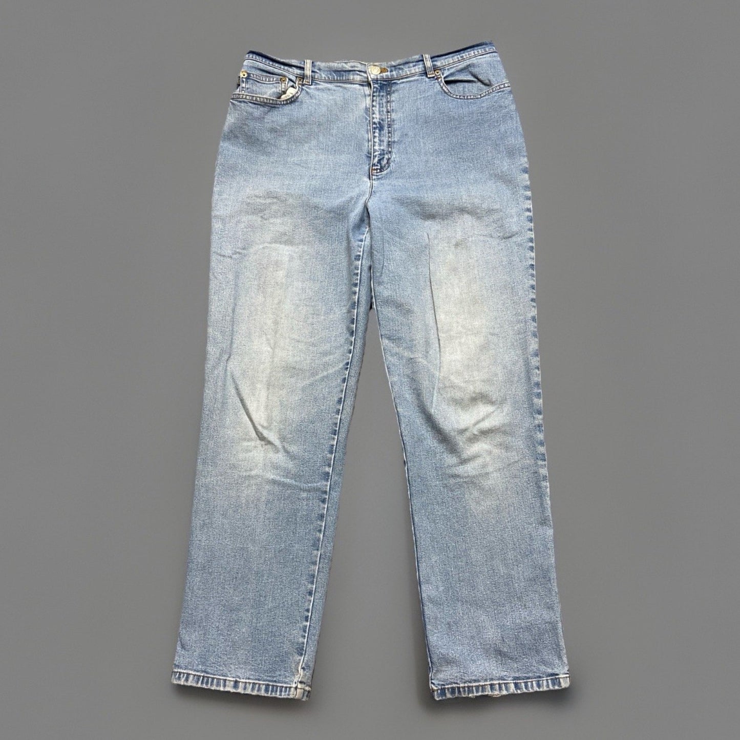 Lauren Ralph Lauren Straight Jeans Women's Size 12 Light Blue Denim LRL
