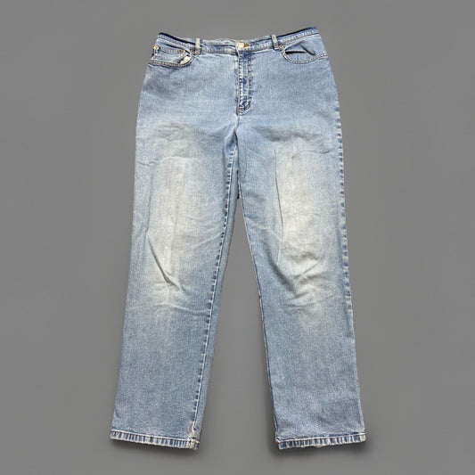 Lauren Ralph Lauren Straight Jeans Women's Size 12 Light Blue Denim LRL