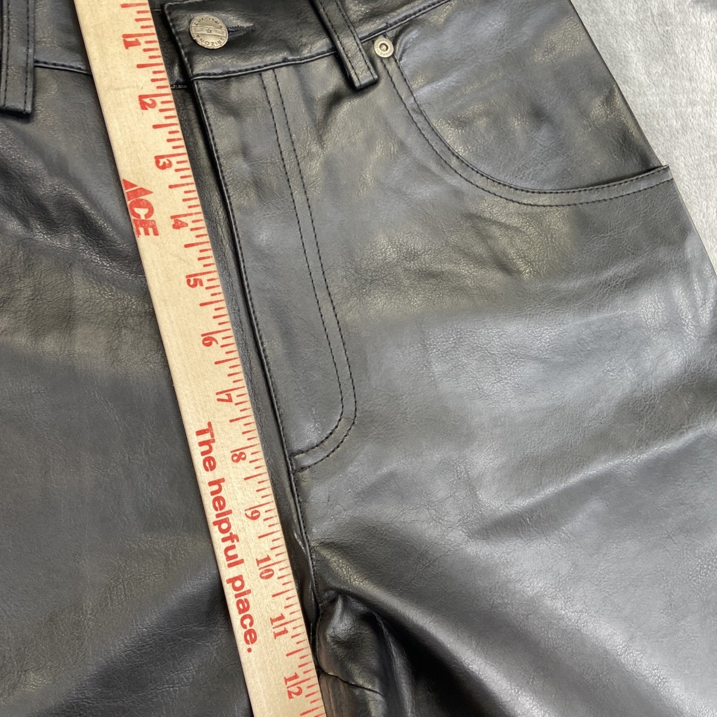 Vintage Arizona Leather Jeans Men's Size 32x34 Black