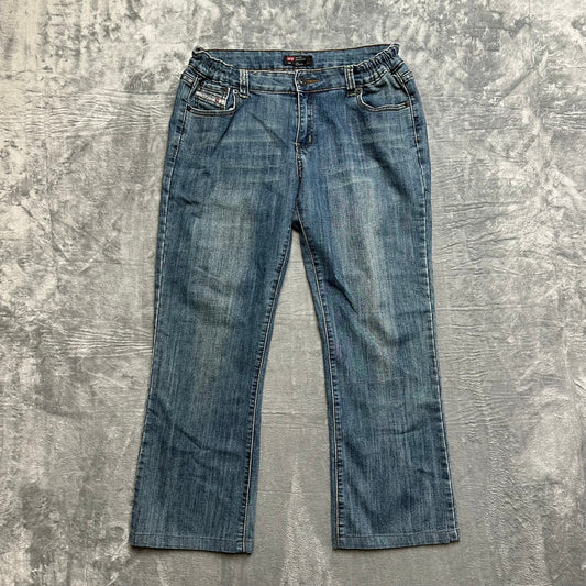 Diesel Bootcut Jeans Men's Size 34x29 Blue Denim