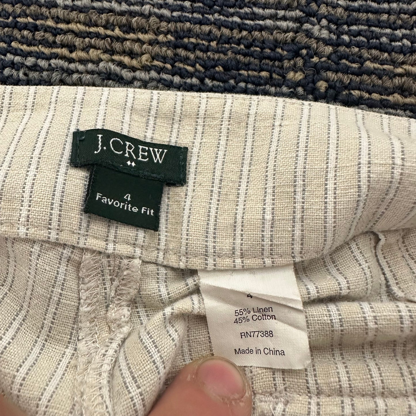 J.Crew Favorite Fit Bootcut Pants Women's Size 4 Beige
