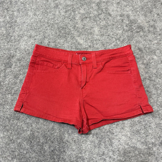 Levi's Superlow Stretch Women's Cut-Off Jean Shorts Size 7JR Red Shorts