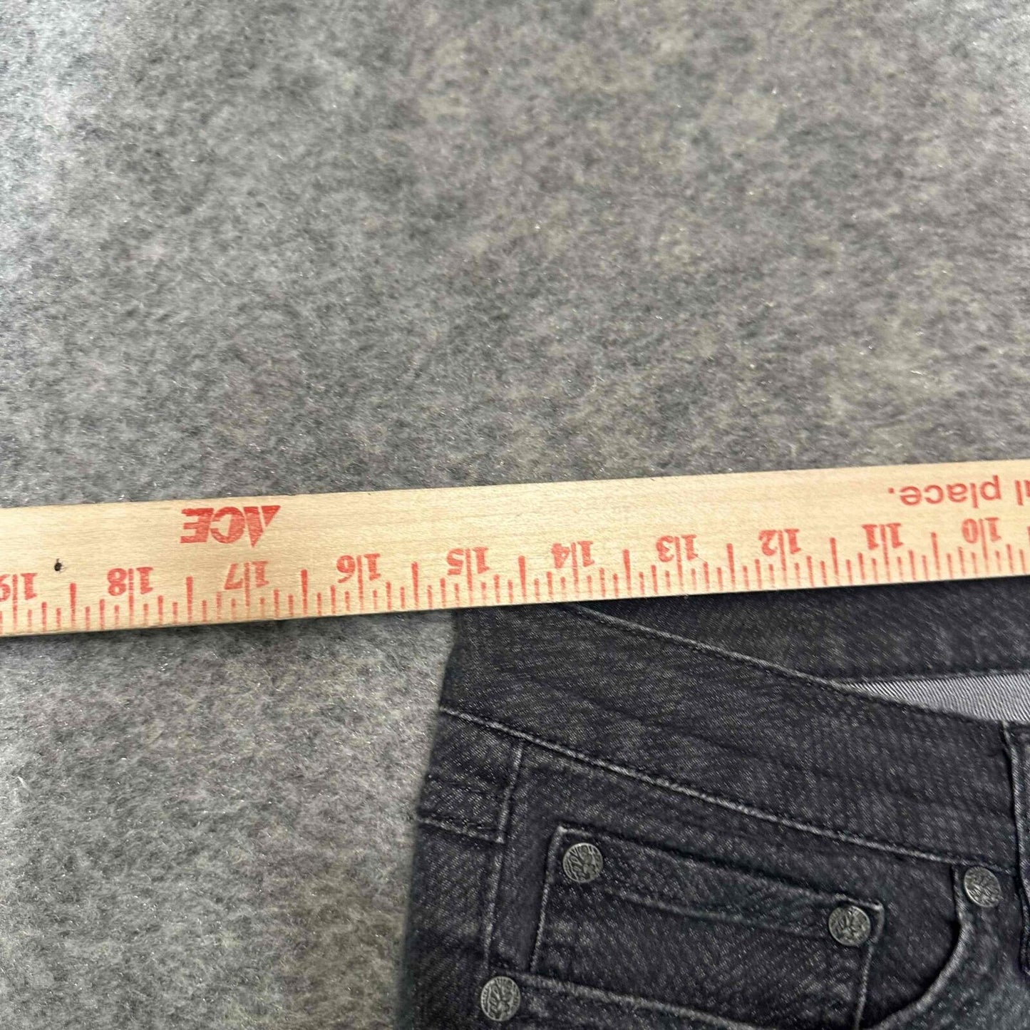 prAna Women's Straight Jeans Size 4/27 Black Dark Wash Denim
