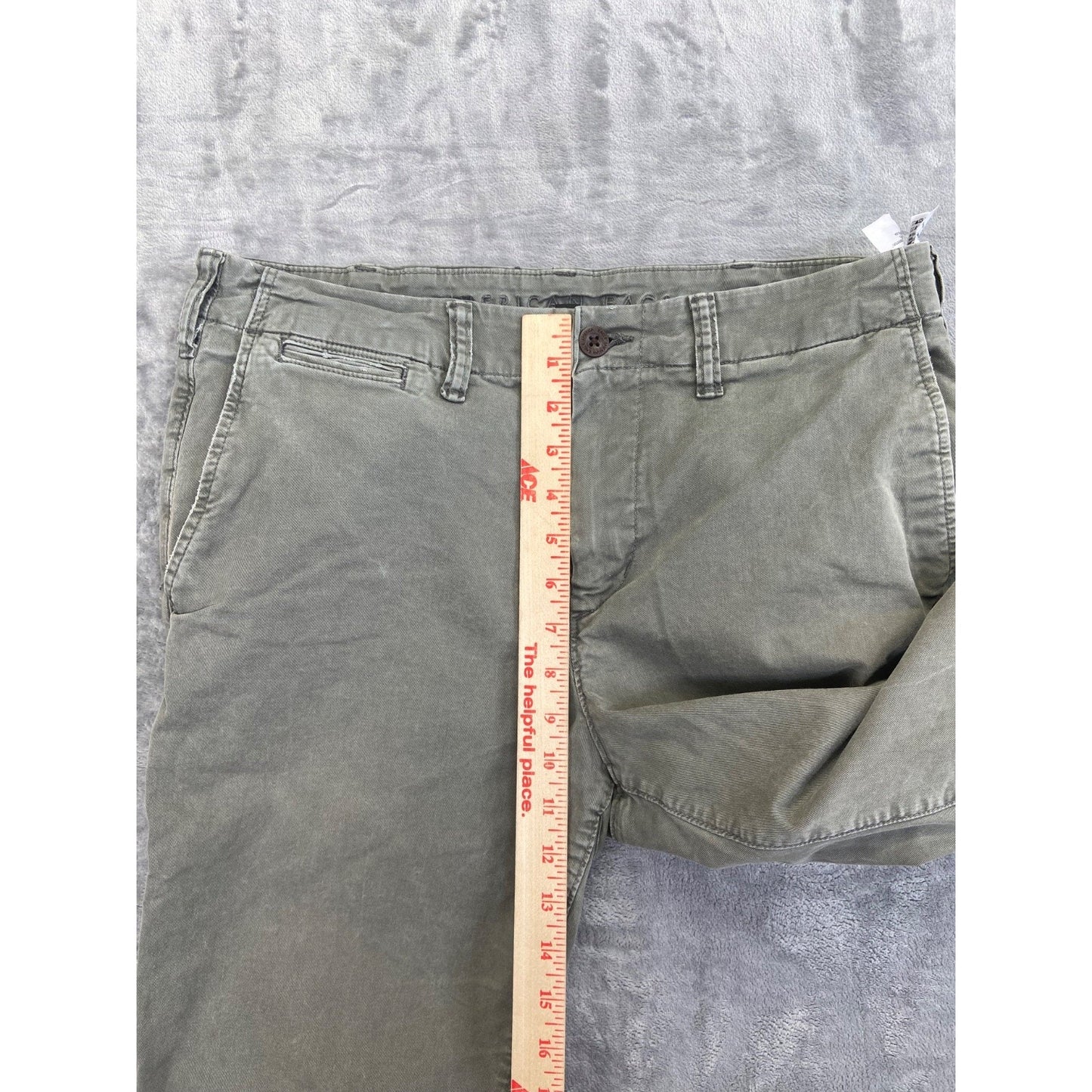 American Eagle Men's Slim Fit Chino Pants Size 32x34 Gray #534424