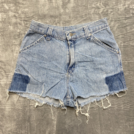 Vintage Lee Riveted Cutoff Shorts Jeans Women's Size 5 Denim Multicolor