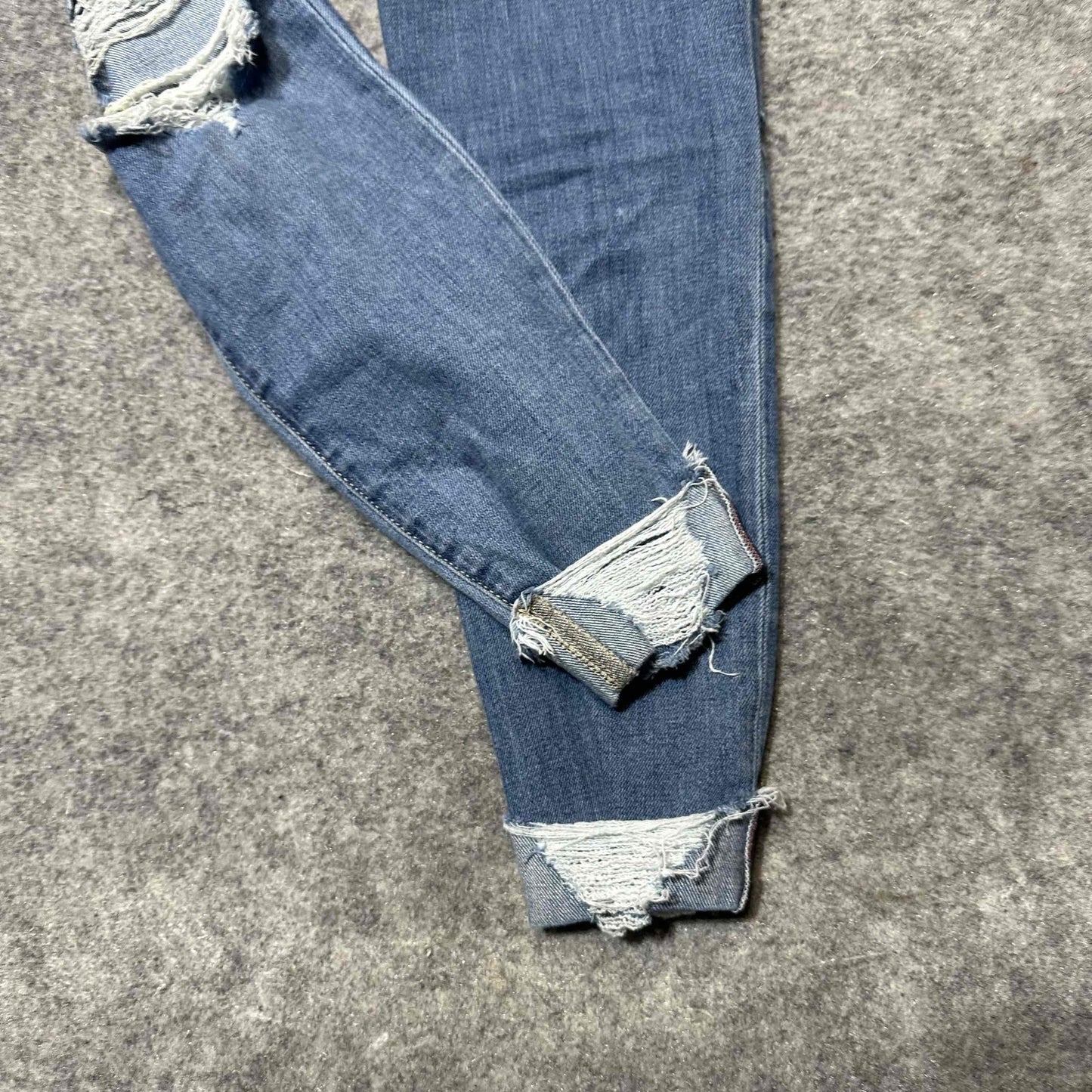 Joe's Women's Distressed Skinny Jeans Size 26 Blue Medium Wash Denim