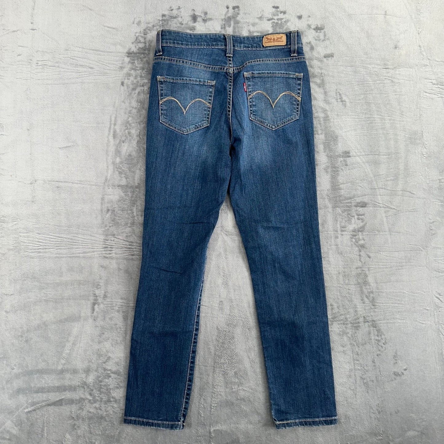 Levi's Women's Mid Rise Skinny Jeans Size 27 Blue Dark Wash #2027
