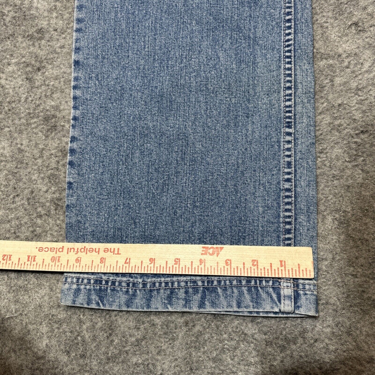 Vintage New Mossimo Gene Wide Leg Side Zip Jeans Women's Size 29 Light Blue