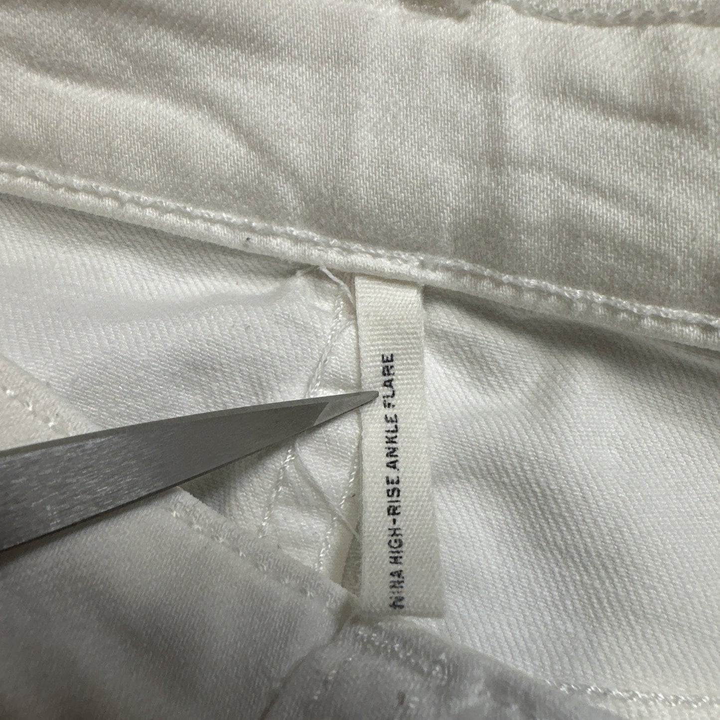 Rag & Bone Nina High Rise Ankle Flare Jeans Women's Size 26 White