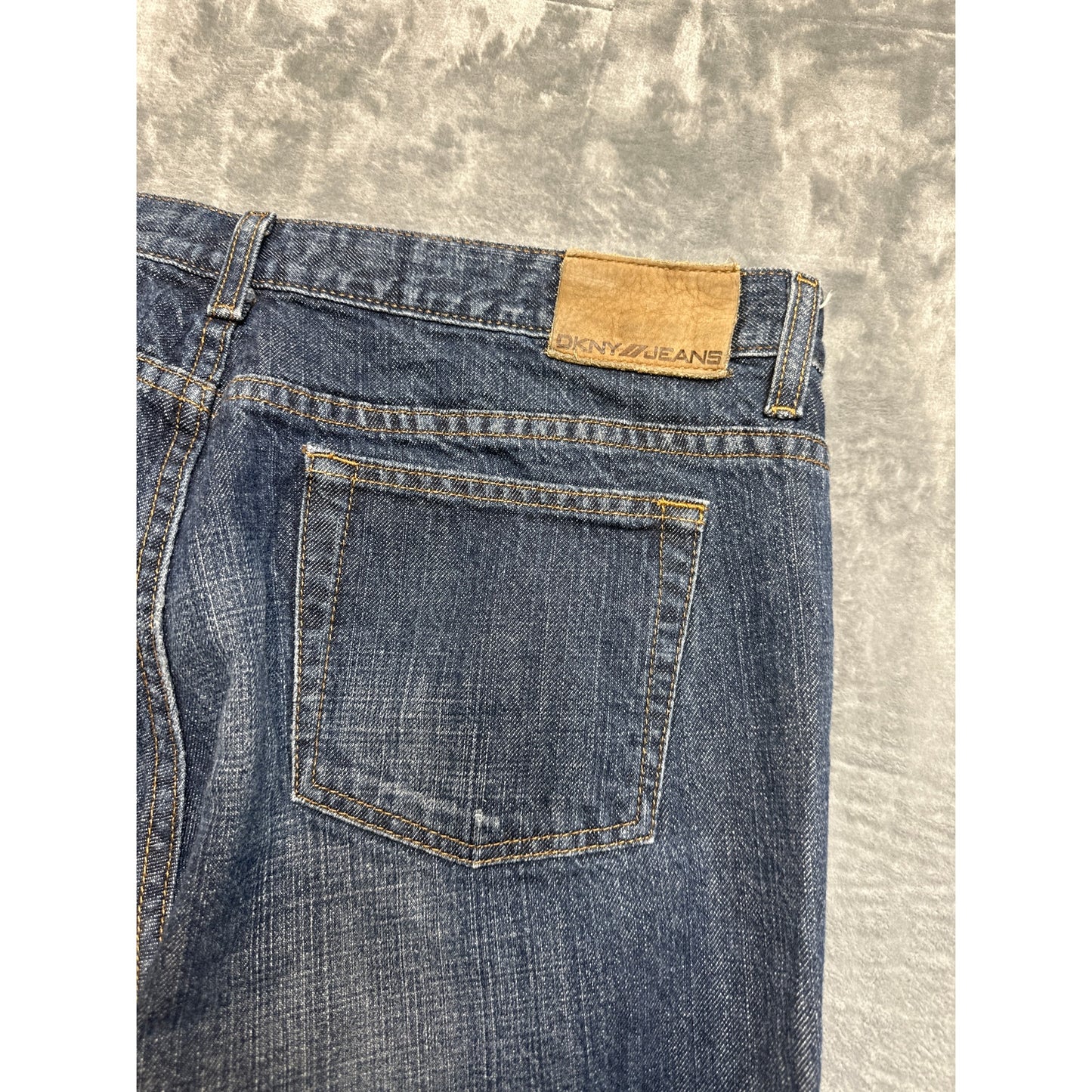 Vintage DKNY Jeans Straight Jeans Women's Size 12R Dark Blue Denim