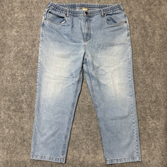 Vintage Haband Casual Joe Jeans Men's 42M Relaxed Fit Elastic Waist Light Blue