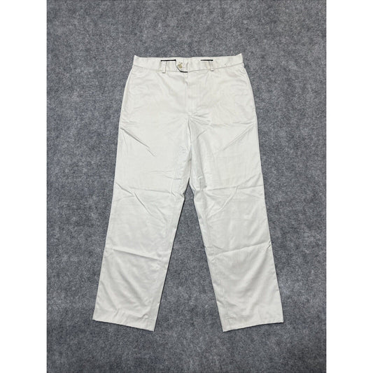 John W. Nordstrom Men's Straight Dress Pants Size 35x32 Beige Light Wash Pants