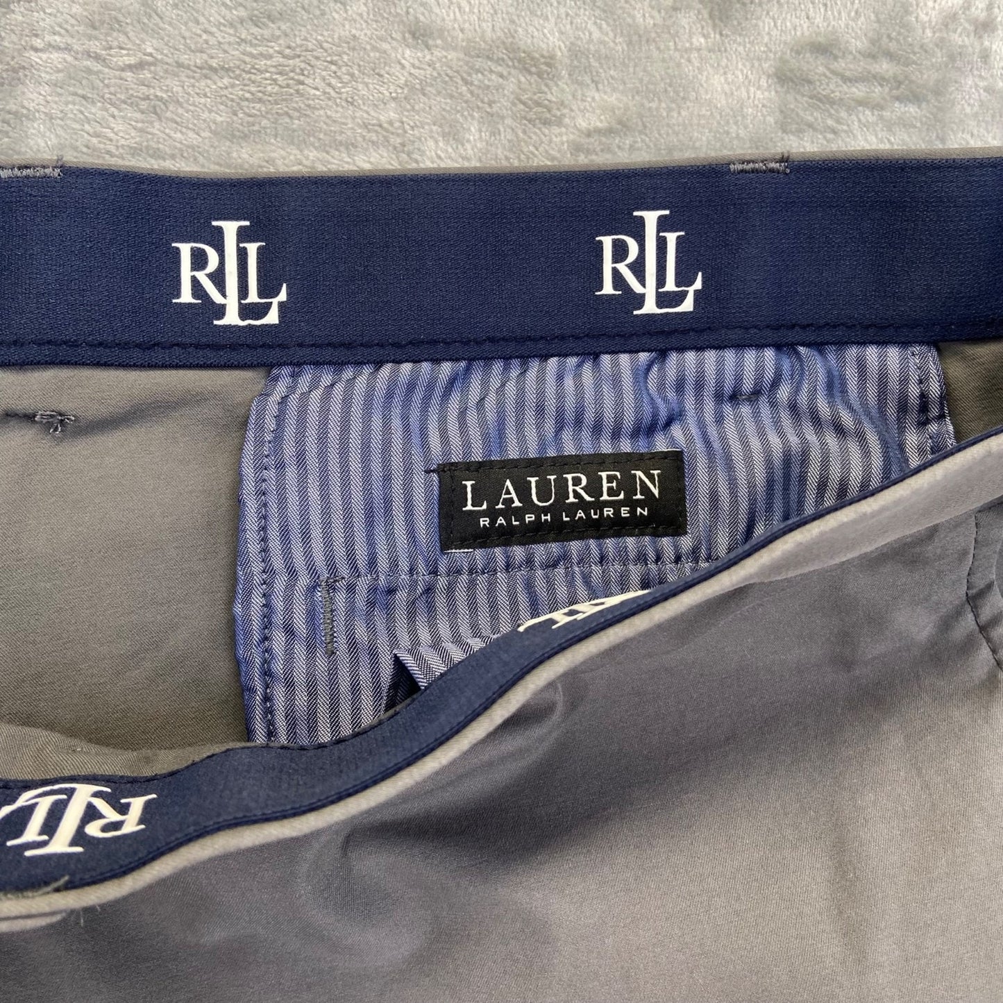 Lauren Ralph Lauren Men's Straight Chino Pants 50x30 Gray