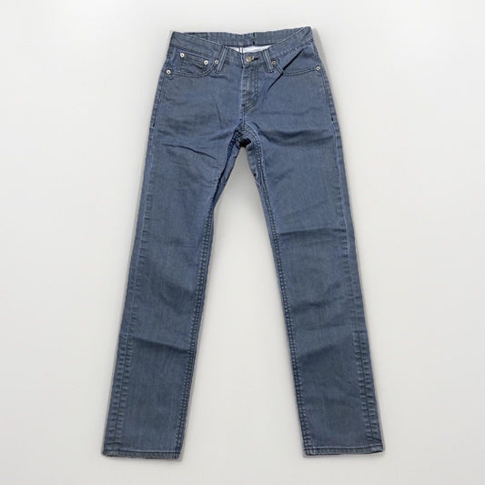 Levi's 511 Slim Fit Jeans Mens Size 29x32 Blue Gussted Crotch Western Riding Fit