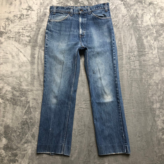 Vintage Levi's Orange Tag Straight Jeans Men's Size 33x27 Blue Denim