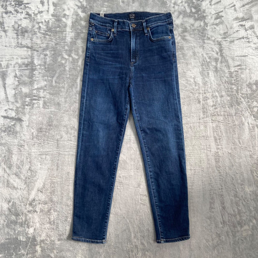 Citizens of Humanity Women's Cara High Rise Cigarette Jeans 26 Blue