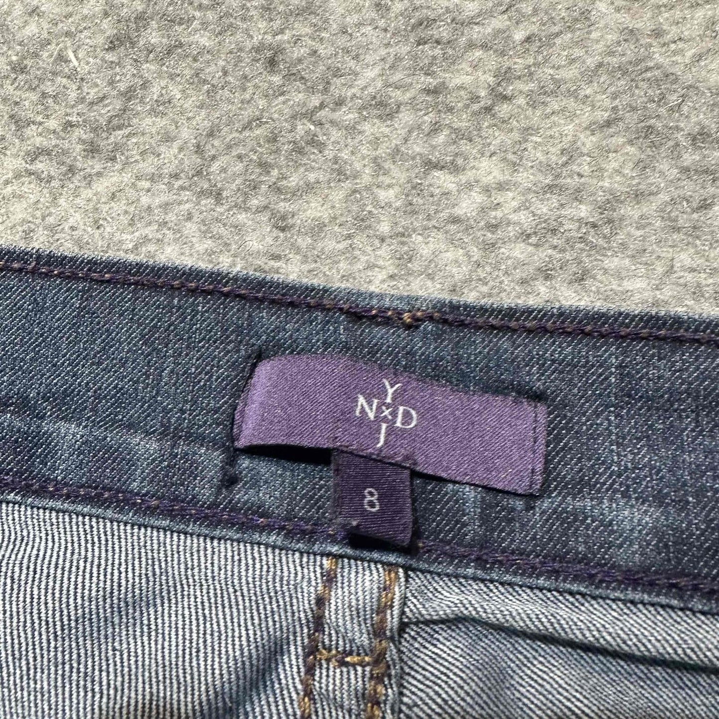 NYDJ Men's Straight Leg USA Made Jeans Size 8 Blue Dark