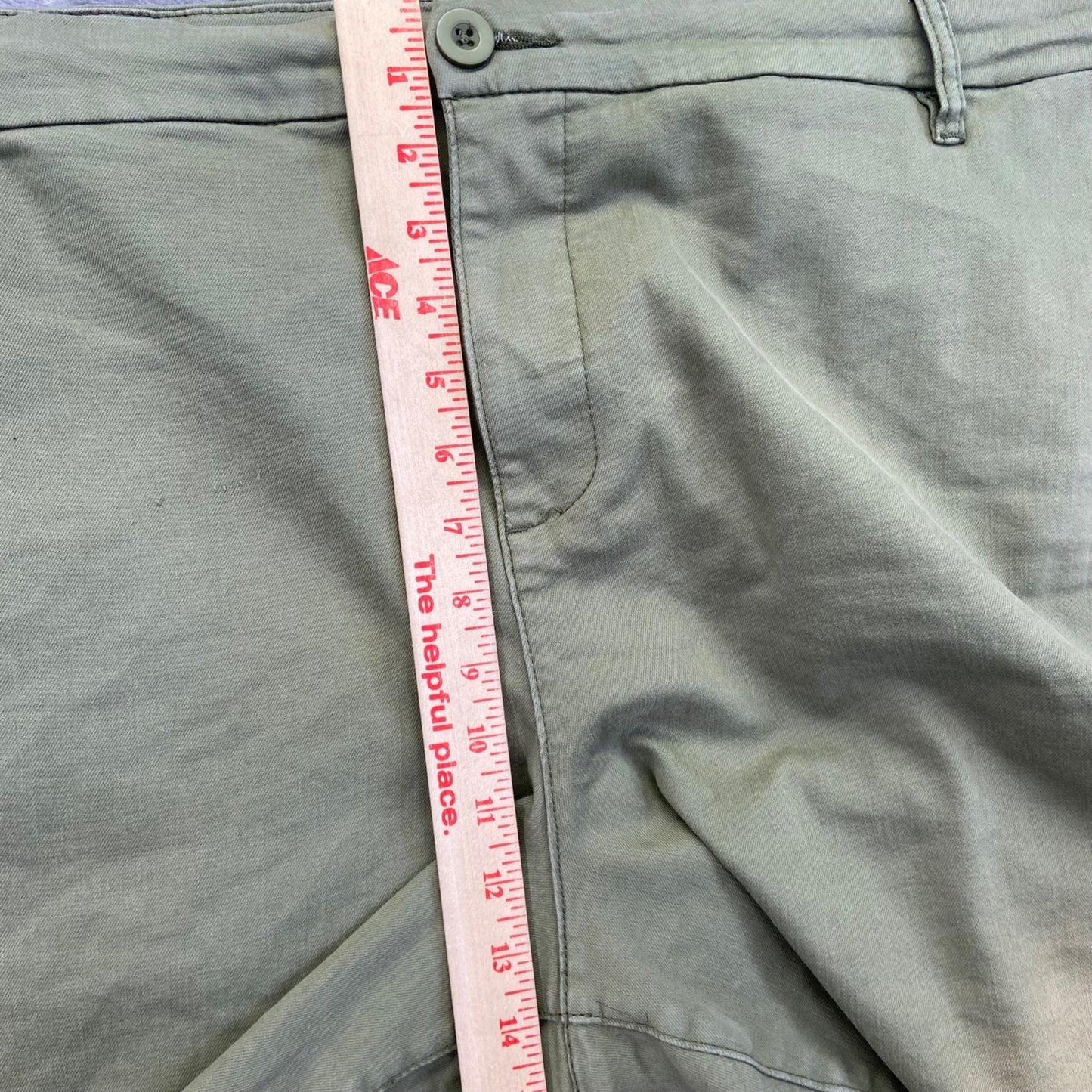 KUT From The Kloth Women's Trouser Shorts Size 24W Green Chino Shorts Summer