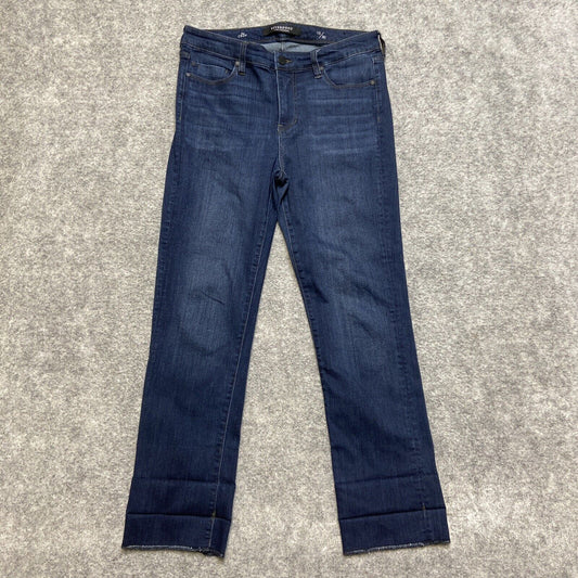 Liverpool The Crop Jeans Women's Size 10 / 30 Dark Blue Denim