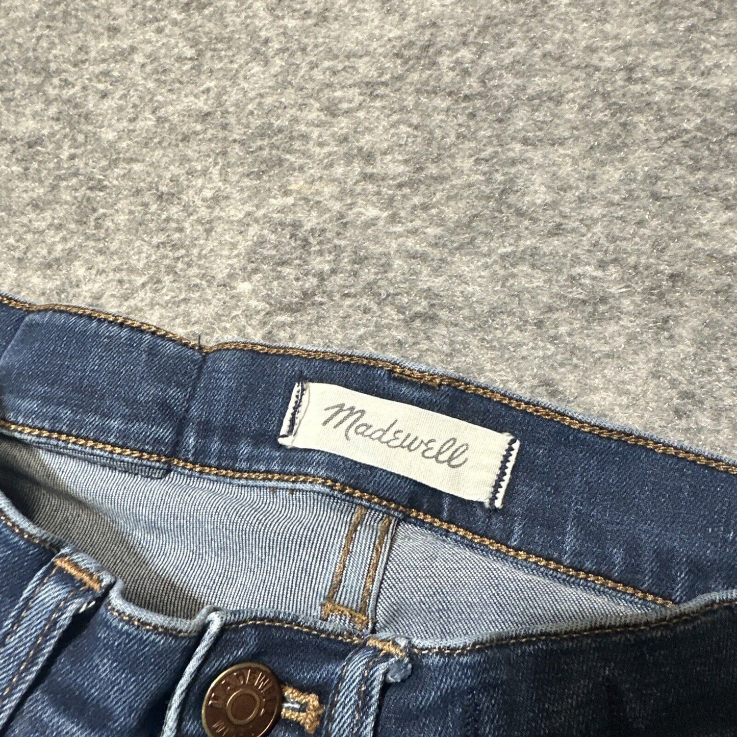 Madewell 9" High Rise Skinny Jeans Womens Size 23 Blue Dark Wash Denim
