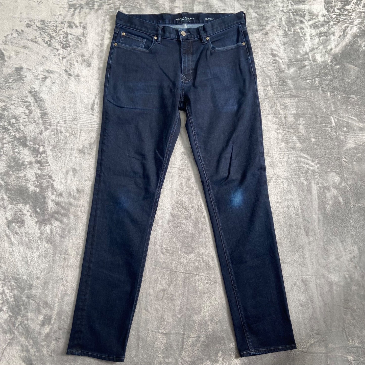 Banana Republic Traveler Slim Fit Men's Jeans 33x34 Dark Blue Denim