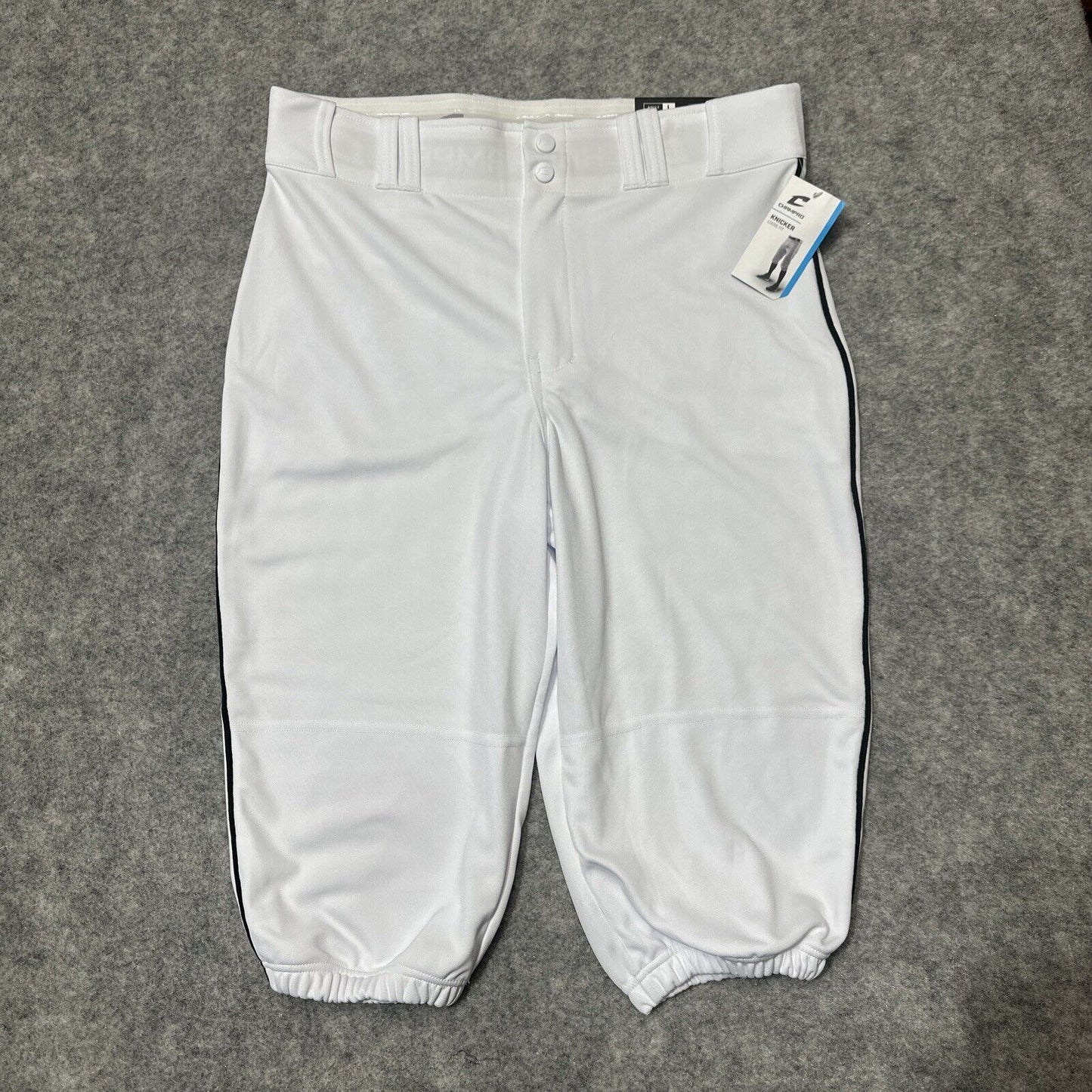 Champro Kincker Loose Fit Men's Baseball Pants Size L White Cropped Pants