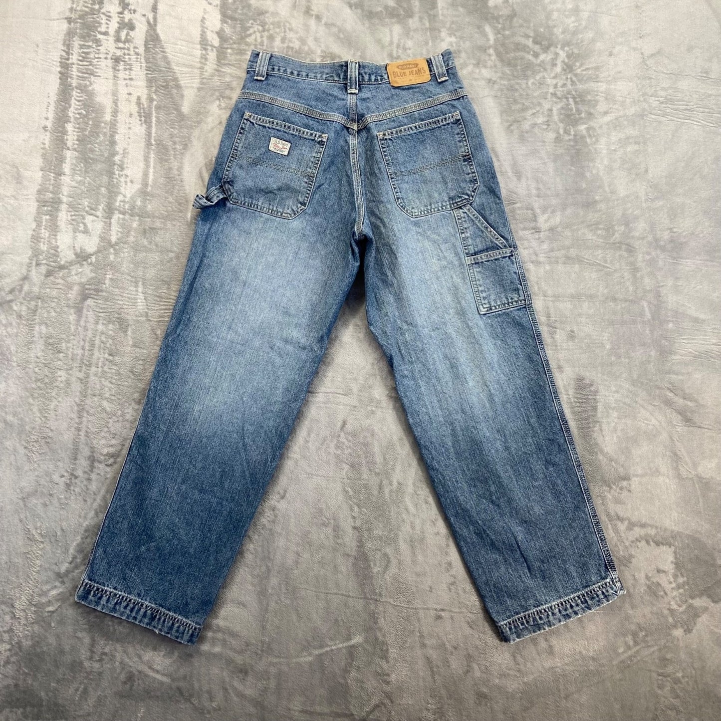 Vintage Old Navy Baggy Carpenter Jeans Men's 36x28 Light Blue Denim