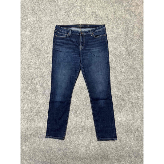 Lucky Brand Women' Lolita Skinny Jeans Size 14/32 Regular Blue Dark Wash Denim