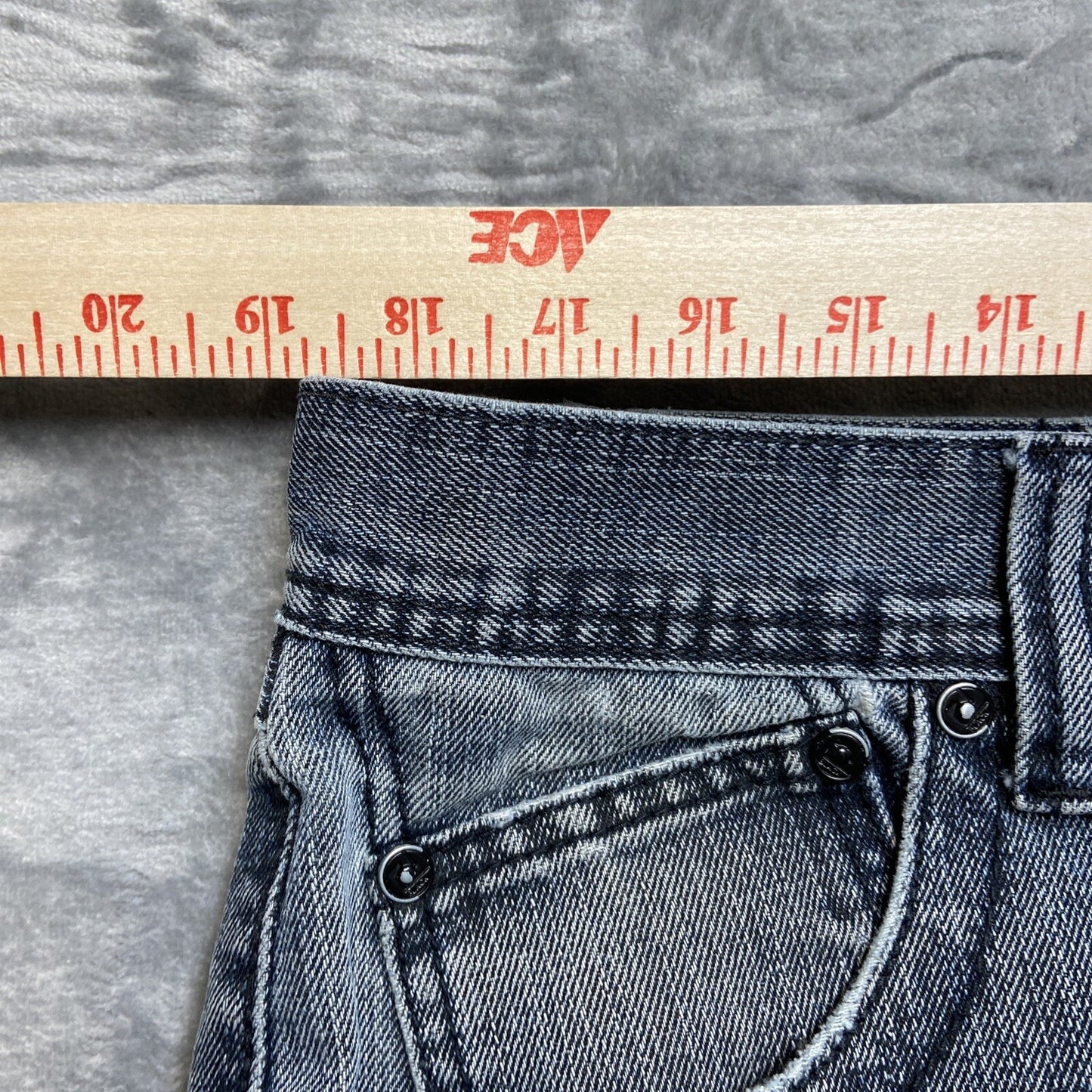 CJ Black Slim Straight Jeans Men’s 38x32 Denim Black Light Wash Distressed