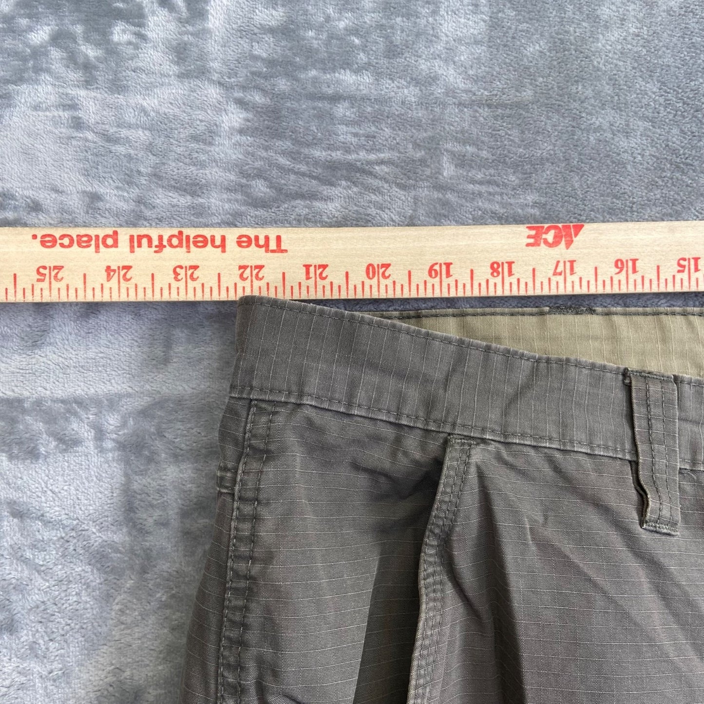 Wrangler Cargo Pants Men's 44x32 Gray Cotton Outdoor