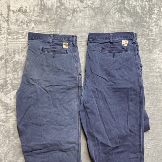 Lot of 2 Carhartt FR Chino Pants Men's Size 40x34 Gray Pants Grade A/B Wholesale