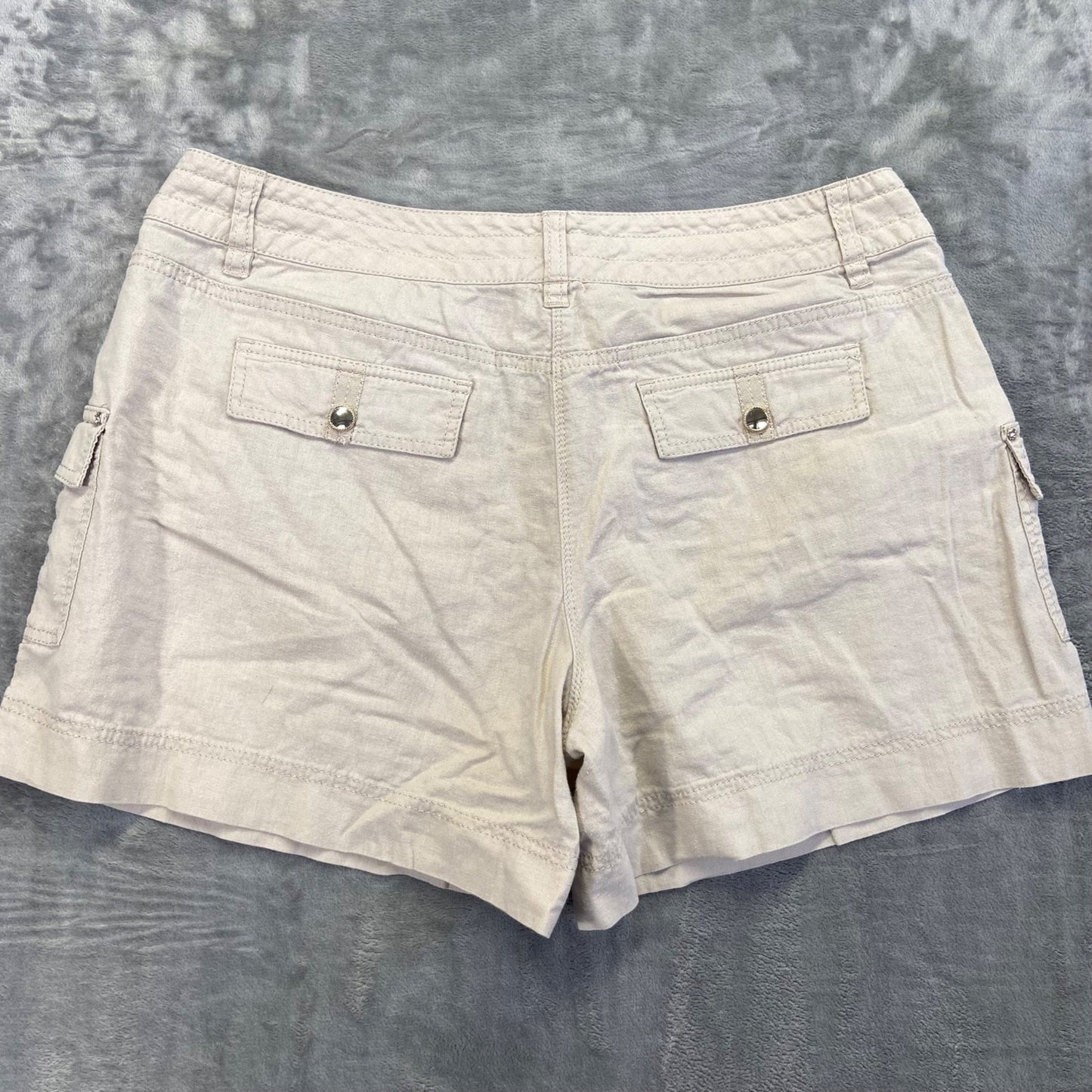 White House Black Market Women's Cargo Shorts Size 10 Beige