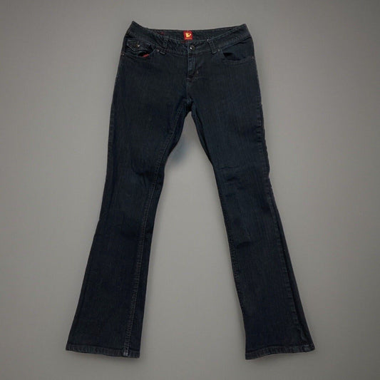Vintage Sasson Ooh La La Flared Jeans Women's Size 6 Black Denim