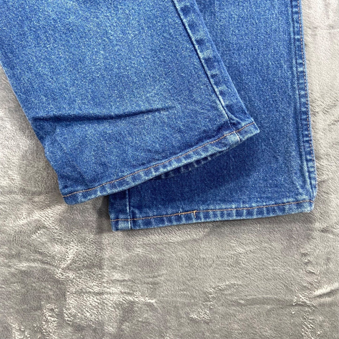 Vintage Wrangler Cowboy Cut Bootcut Jeans Men's Size 36x32 Dark Blue Denim