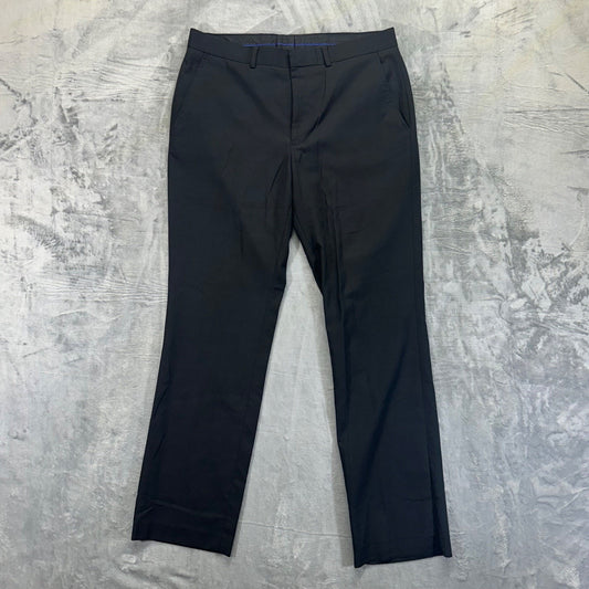 Billy London Men's Black Dress Pants Size 34x32 Slim Fit #534424